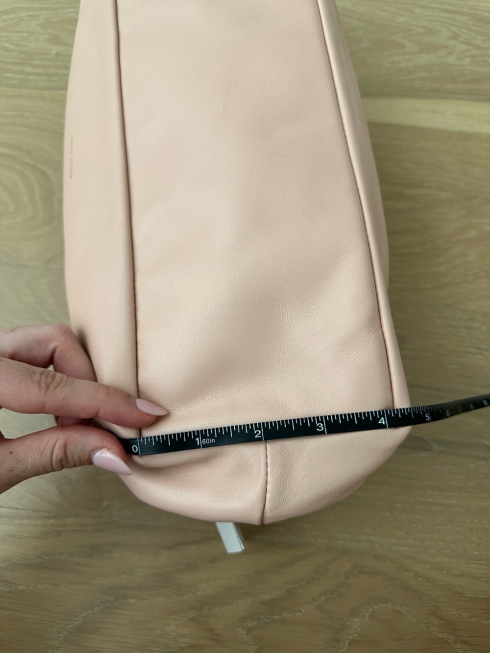 Mansur Gavriel Large Cloud Clutch Purse Puff Pink Italy Italian Leather Bag - Picture 14 of 15